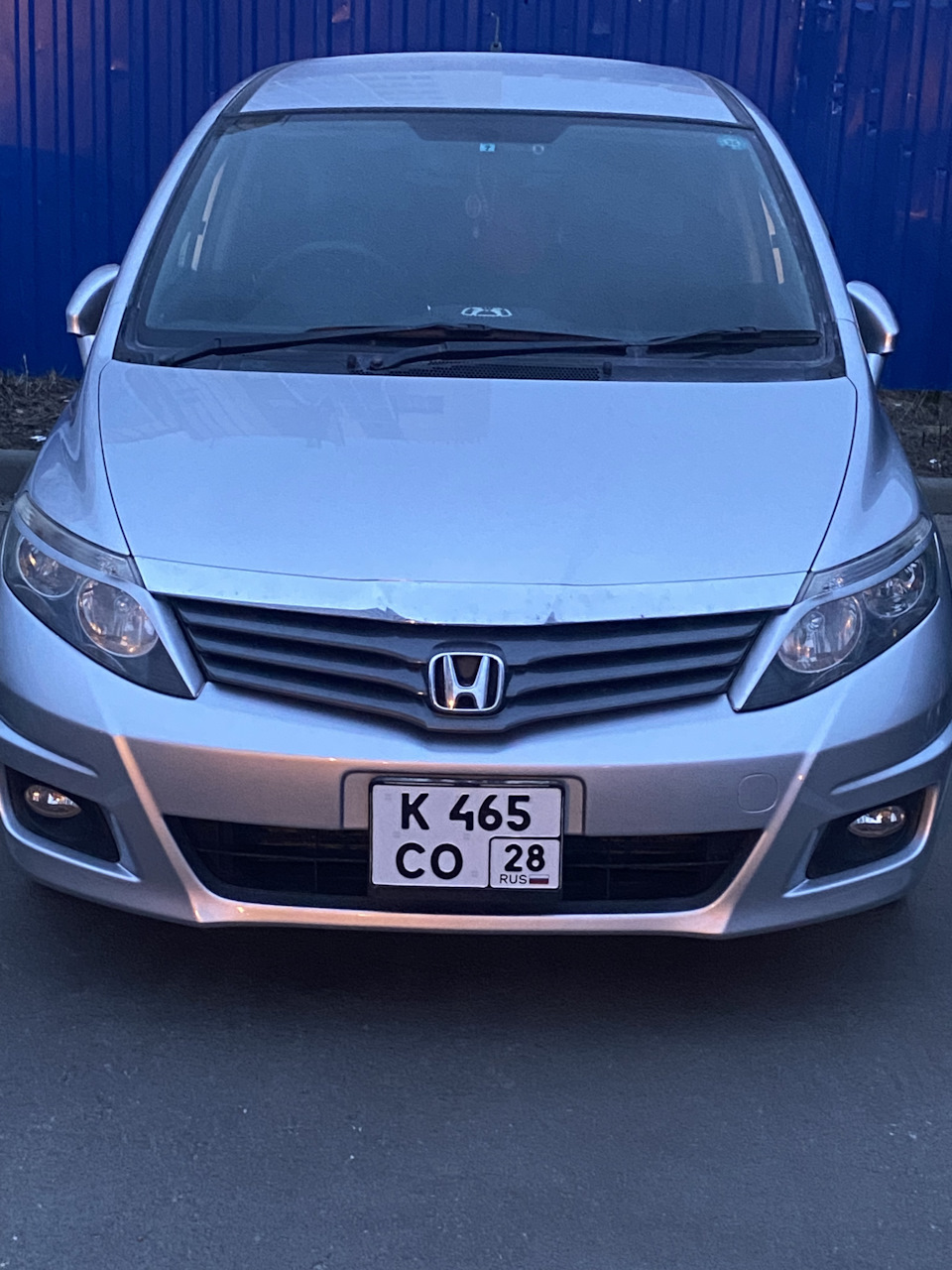 Квадратный номер спереди — Honda Airwave, 1,5 л, 2009 года | просто так ...