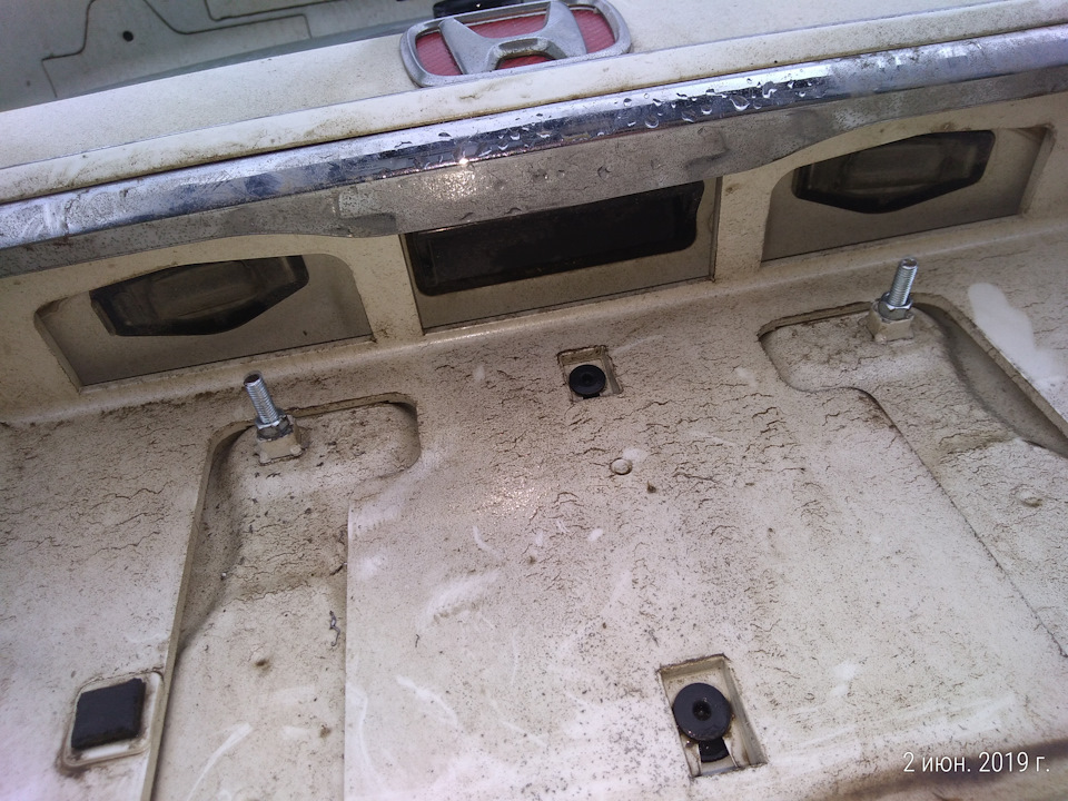 Скажем так, доработка крепления заднего номера) — Honda Odyssey (2G), 2 ...