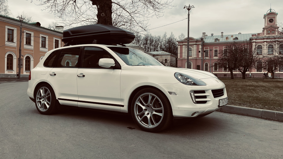 Бокс на крышу — Porsche Cayenne (1G) 955/957, 3 л, 2010 года | аксессуары |  DRIVE2
