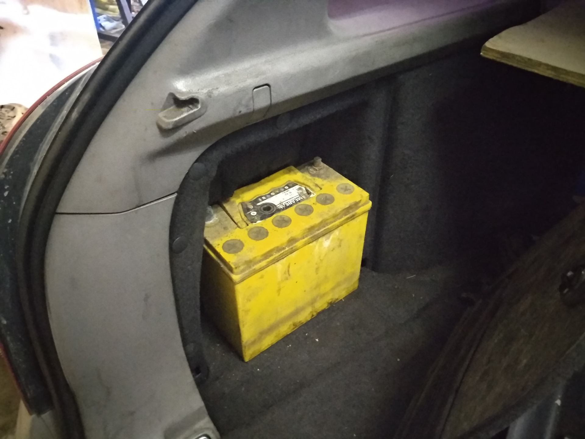 Перенос аккумулятора в багажник? — Nissan Primera Wagon (P12), 2,2 л ...