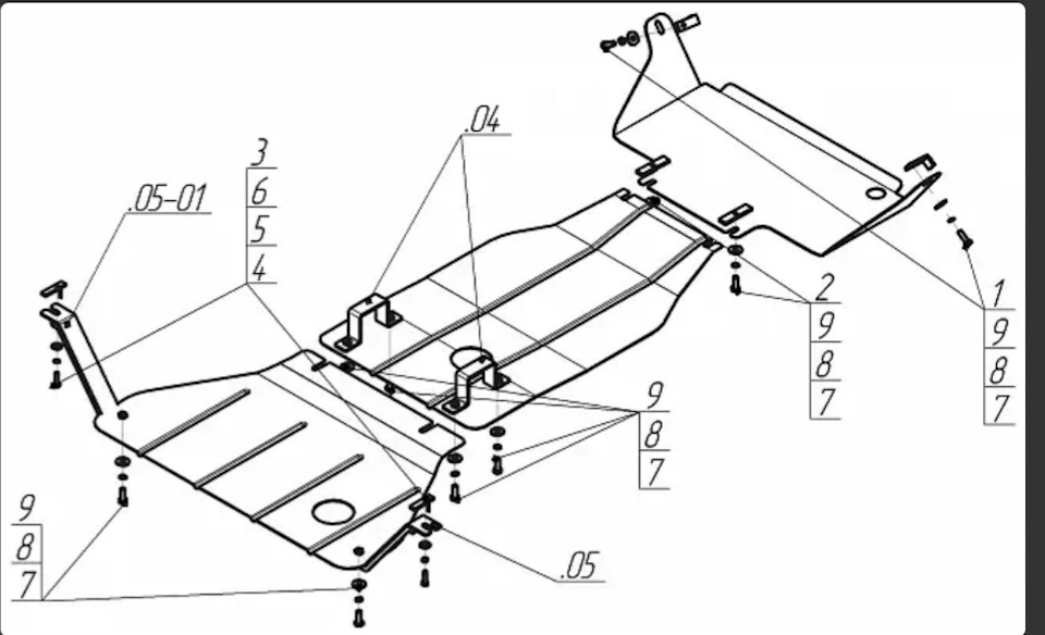 Защита двигателя ТОЙОТА ПРЕВИЯ, ТОЙОТА ЭСТИМА — Toyota Previa (1G), 2,4 ...