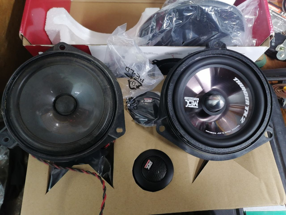 Автозвук: Задние динамики MTX Audio TX250S — Toyota Caldina (210), 2 л ...