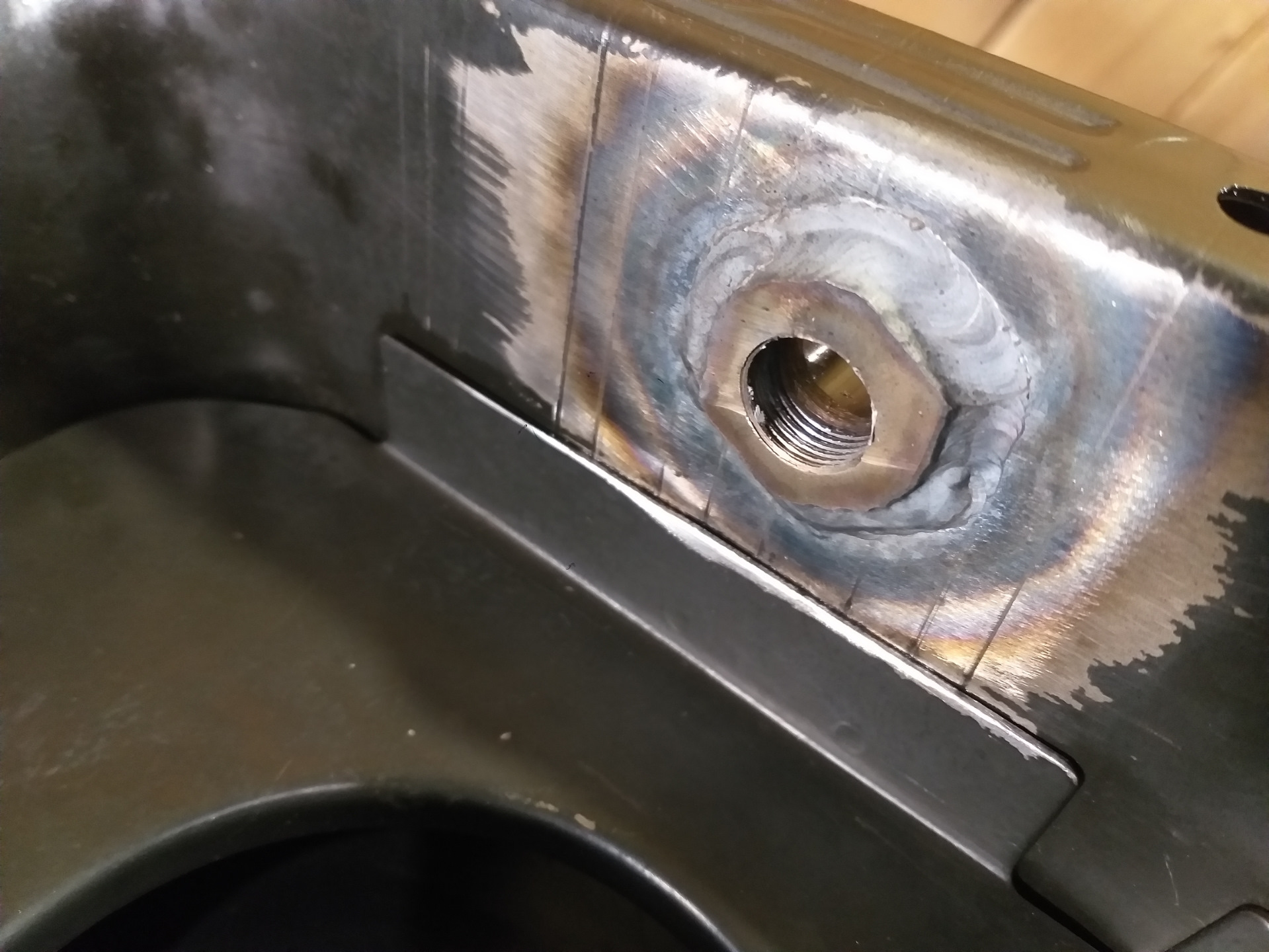 Слив масла с турбины на AN фитингах — Lada 11113 Ока, 0,7 л, 2008 года ...