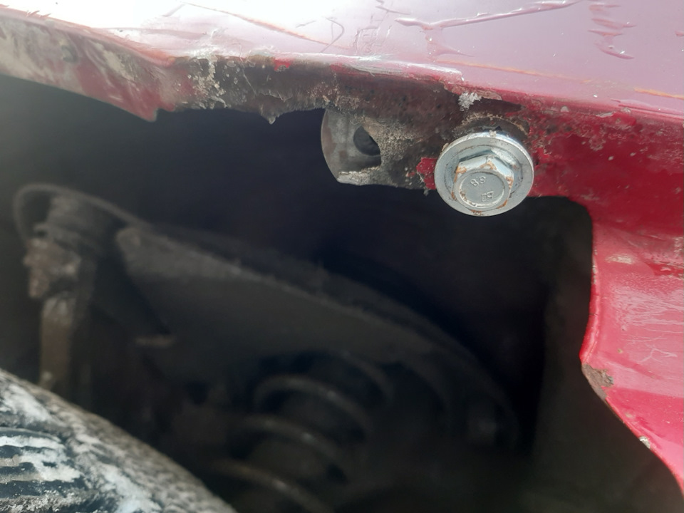 Ухо крепления бампера. — Honda Prelude (BB5, BB6, BB7, BB8, BB9), 2,2 л ...