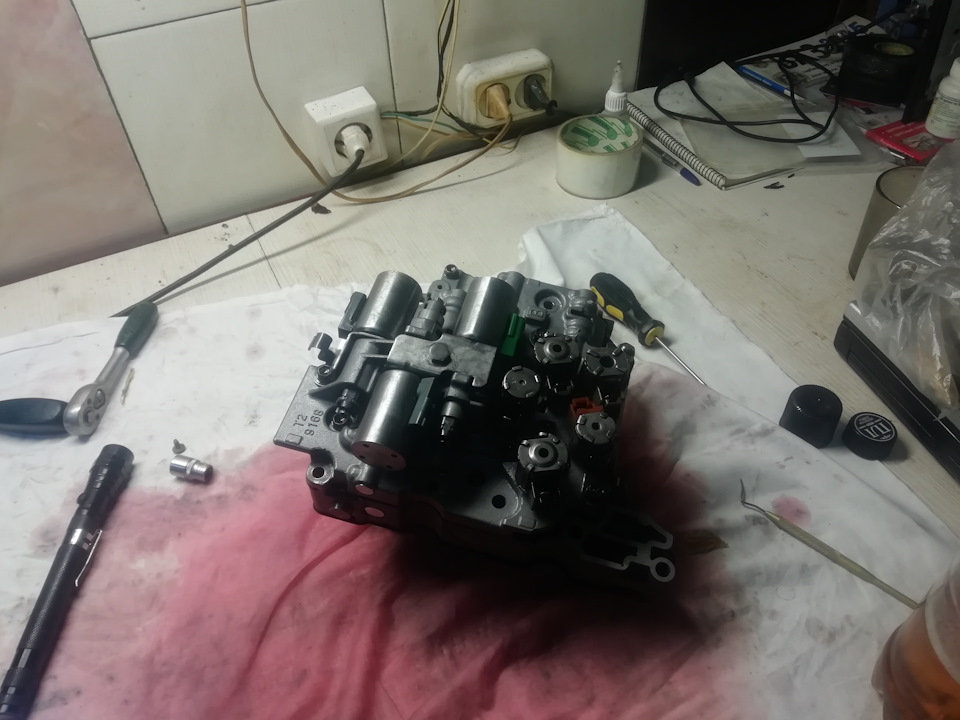 Чистка гидроблока айсин55-51sn — Saab 9-5, 2,3 л, 2007 года | своими ...