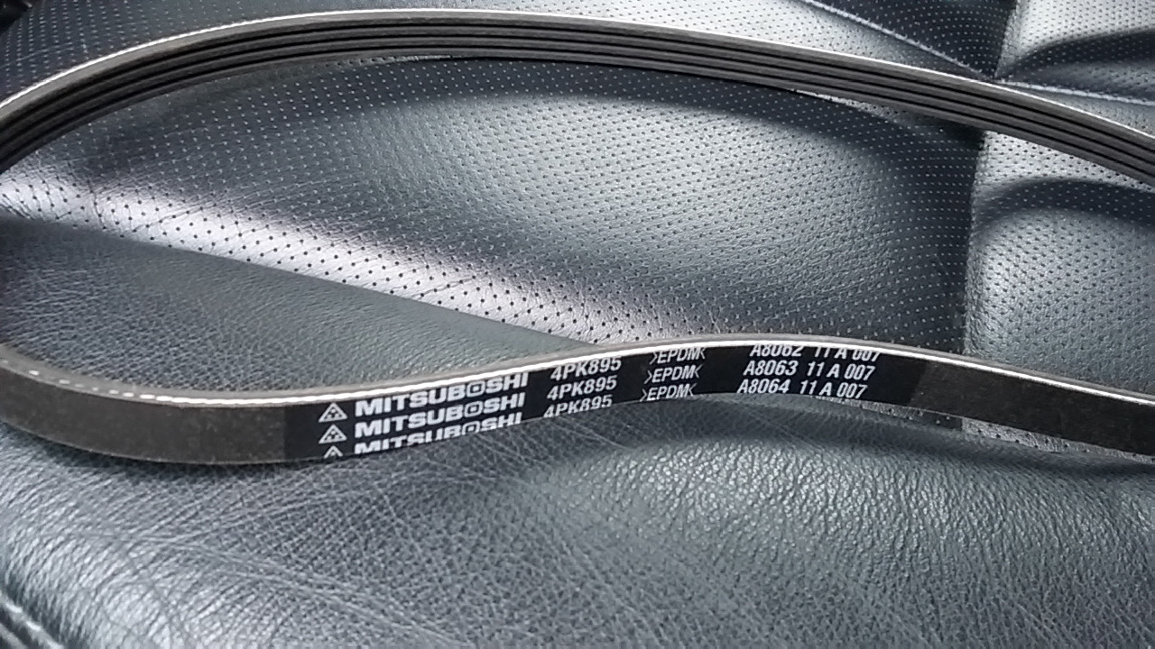 Ремни навесного оборудования — Subaru Forester (SH), 2,5 л, 2008 года ...