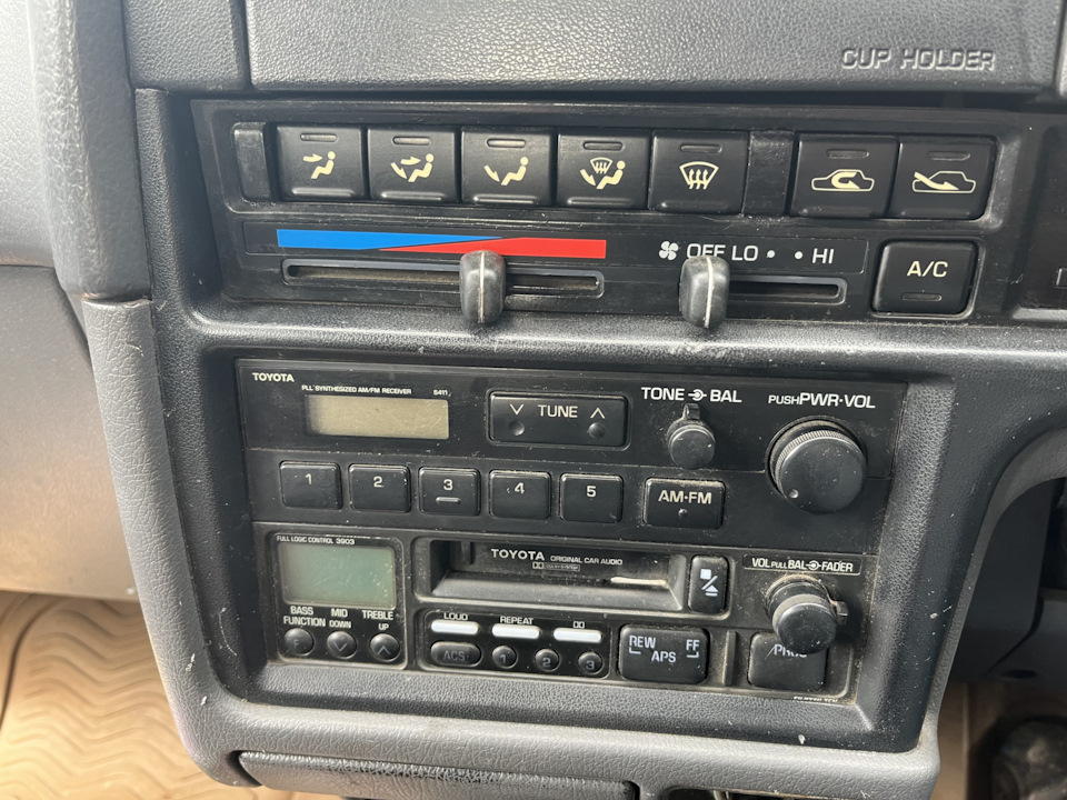 Замена магнитолы — Toyota Hilux Surf (2G), 3 л., 1995 года | аксессуары ...