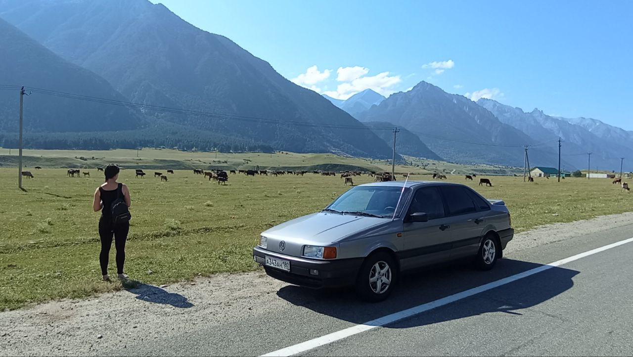 Поездка на Кавказ. Домбай, Кисловодск, Туапсе. — Volkswagen Passat B3, 1,8  л, 1992 года | путешествие | DRIVE2