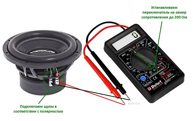 как определить плюс и минус на проводах акустики от магнитолы