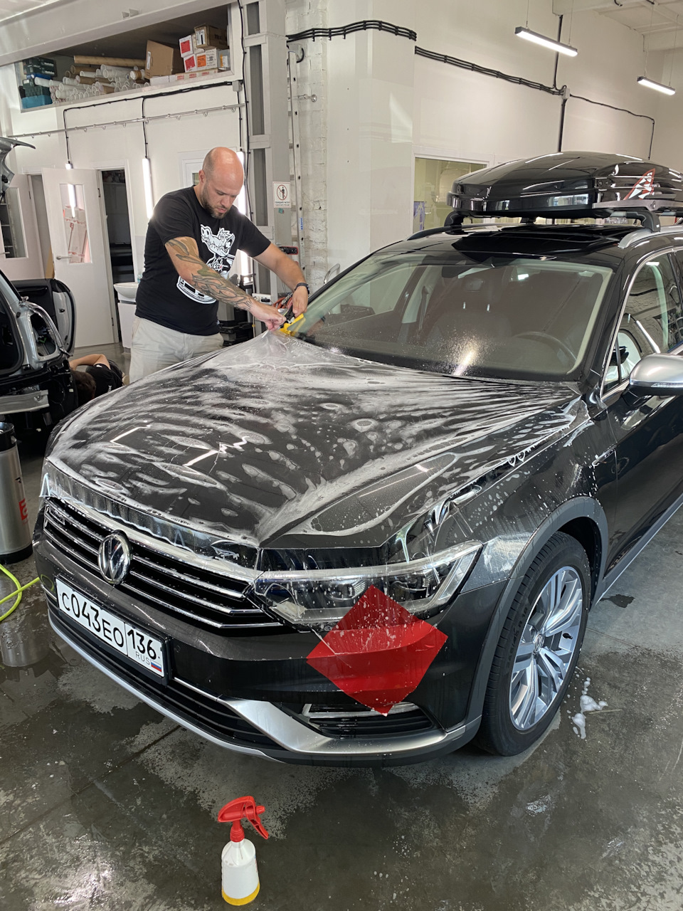 Защита ЛКП пленкой — Volkswagen Passat Alltrack (B8), 2 л, 2017 года ...