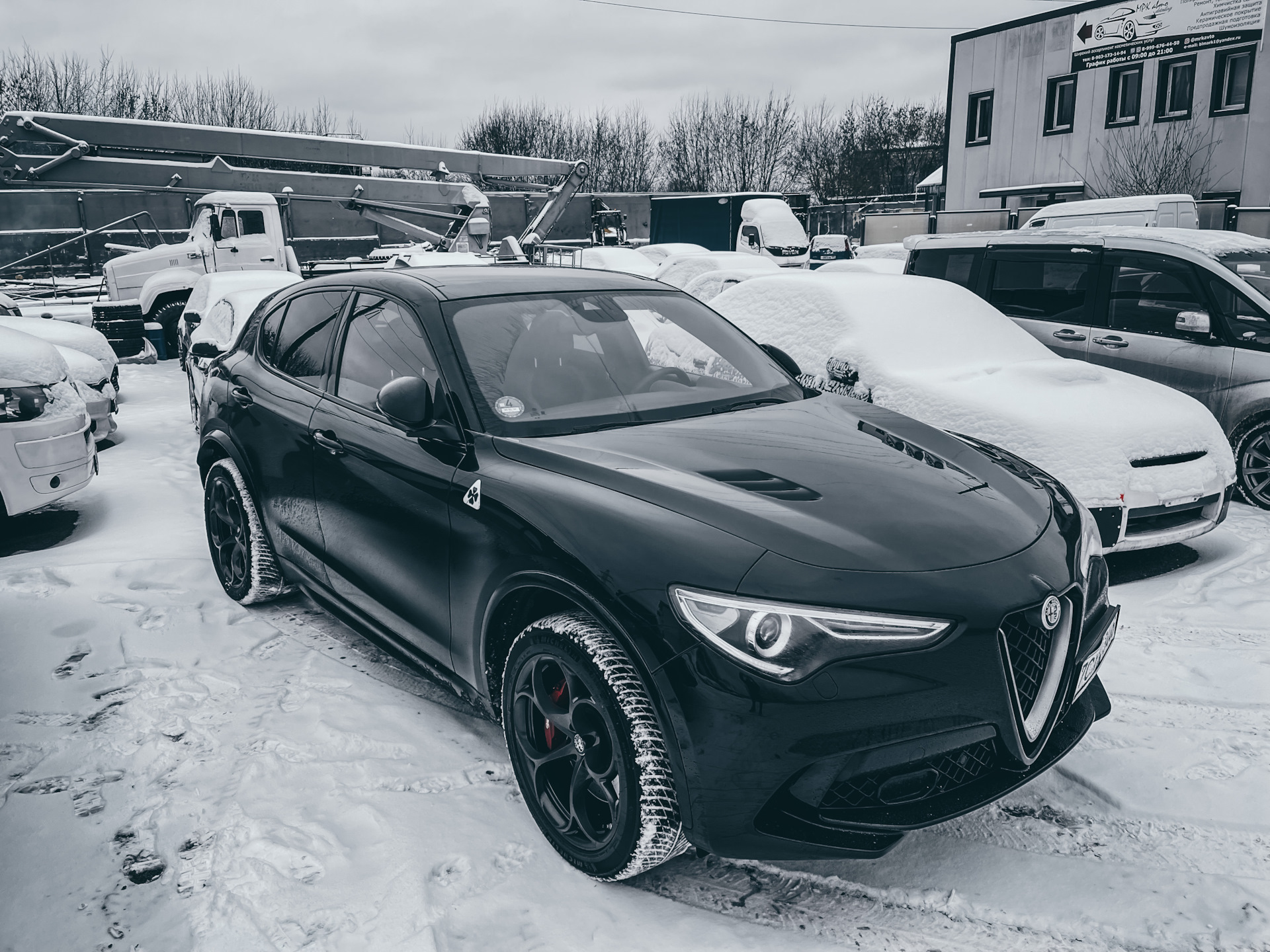 Пост 4: поймал скол, ремонт и бронирование стекла — Alfa Romeo Stelvio, 2,9  л, 2019 года | просто так | DRIVE2