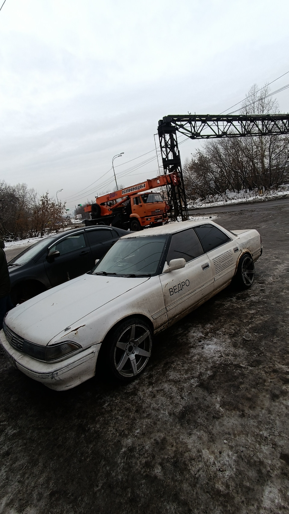 Шины зима, переобулся — Toyota Mark II (80), 2 л, 1989 года | шины | DRIVE2