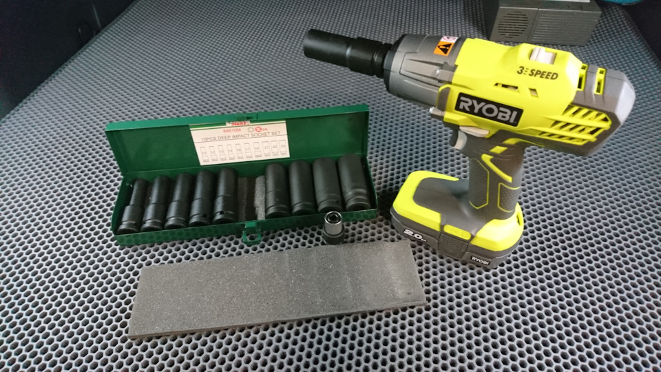 🛒Комплект ударных торцевых головок "HANS" для гайковерта "Ryobi ONE ...