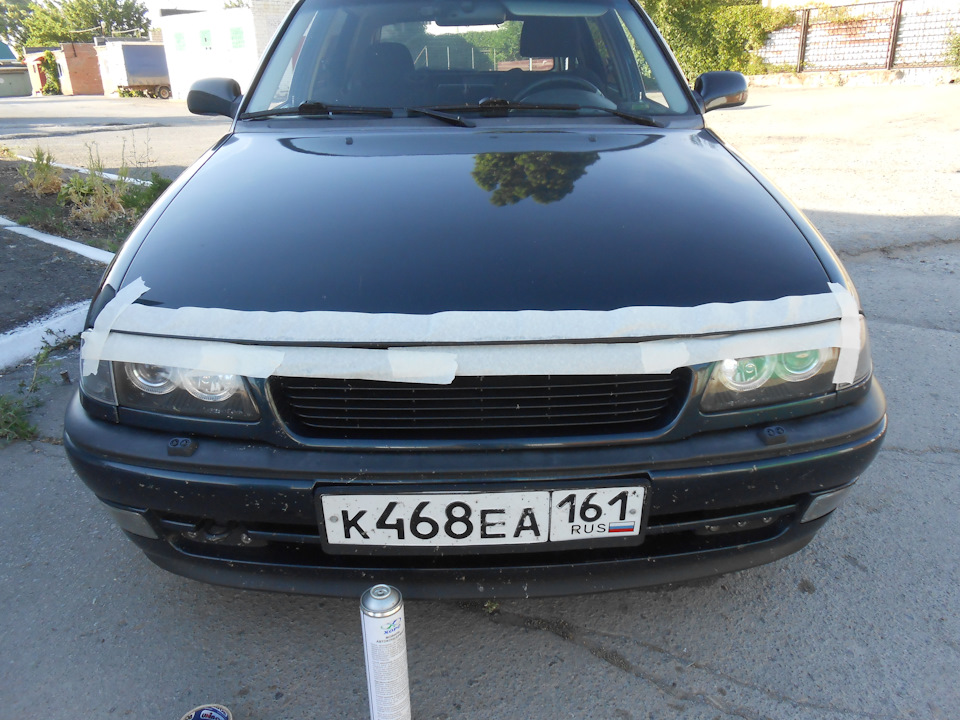Кромка капота. Защита кромки капота. — Opel Astra F, 2 л, 1998 года ...