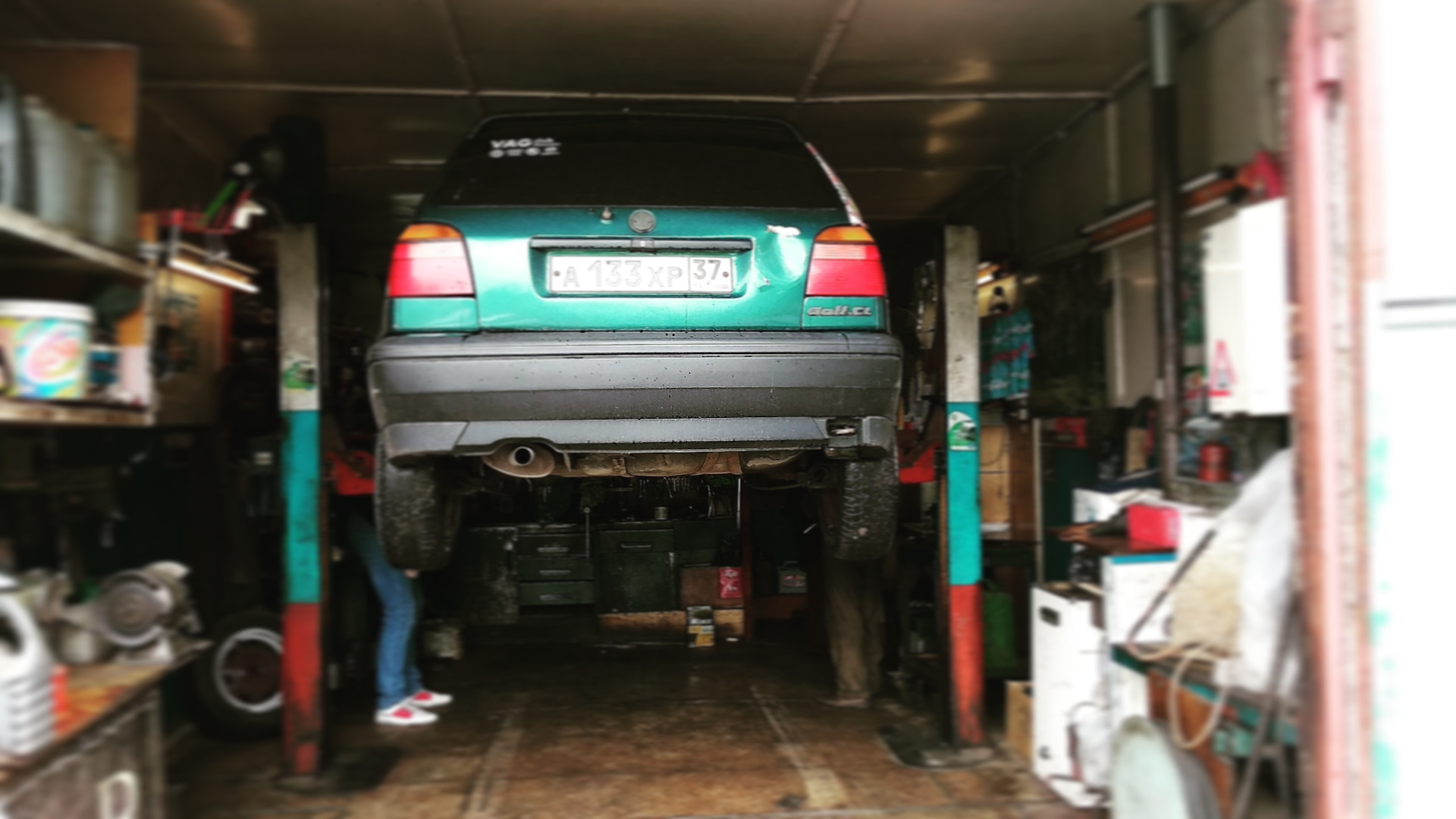 Шаровые опоры — Volkswagen Golf Mk3, 1,8 л, 1993 года | своими руками ...