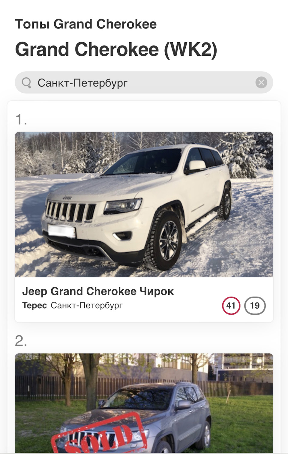 Топ 1 по Питеру — DRIVE2