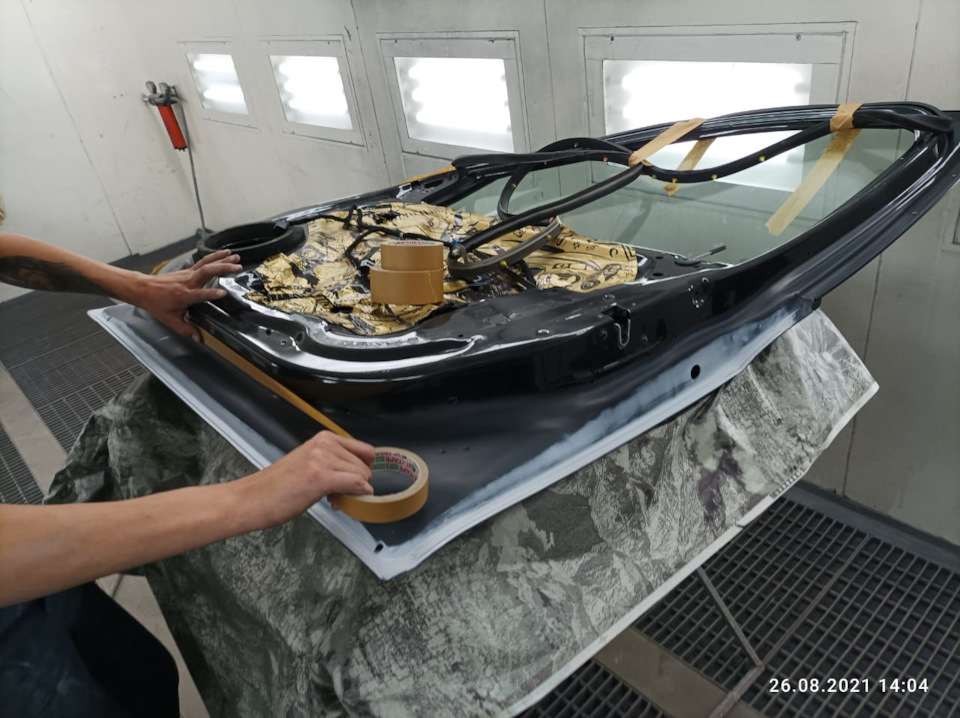 76. Ремонт. Устранение ржавчины внизу дверей и перекрас задних ...