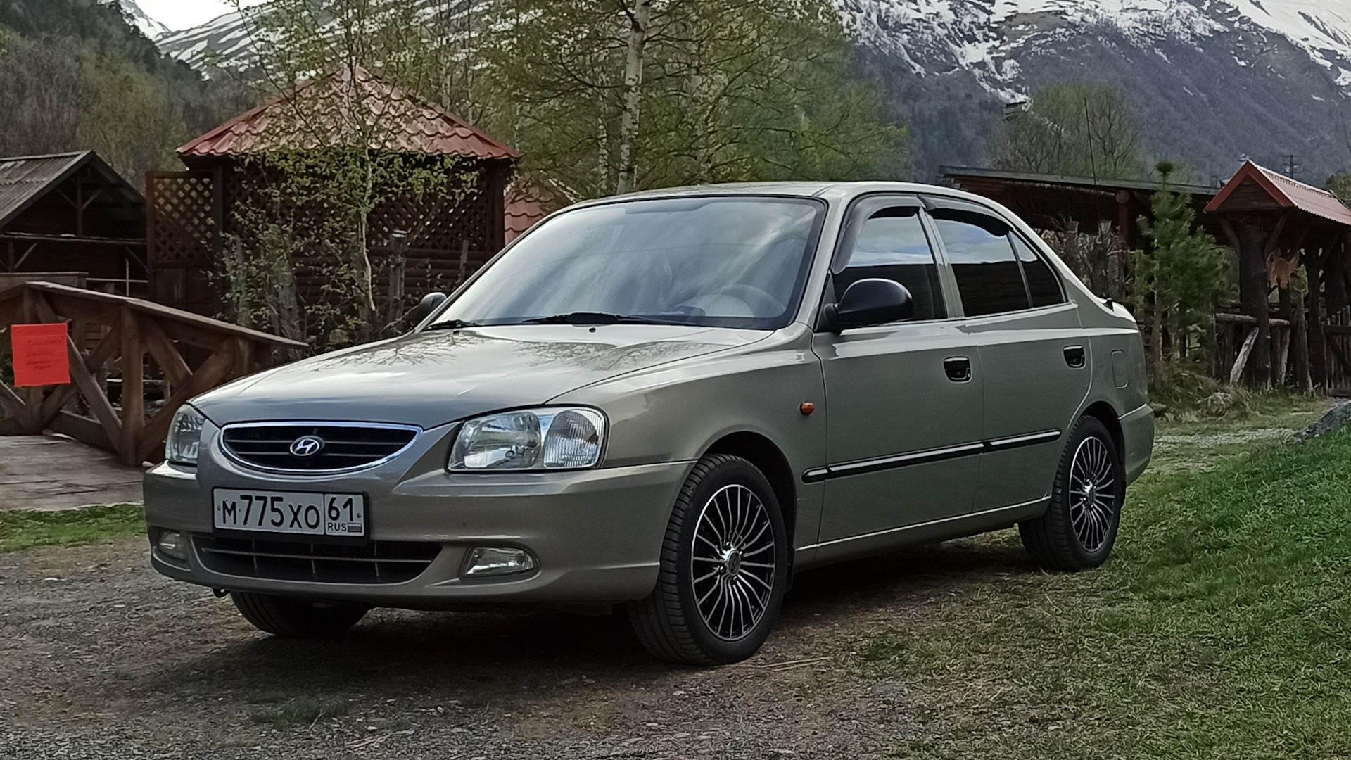 Hyundai Accent (3G) 1.5 бензиновый 2007 | Светло-Бежевый на DRIVE2