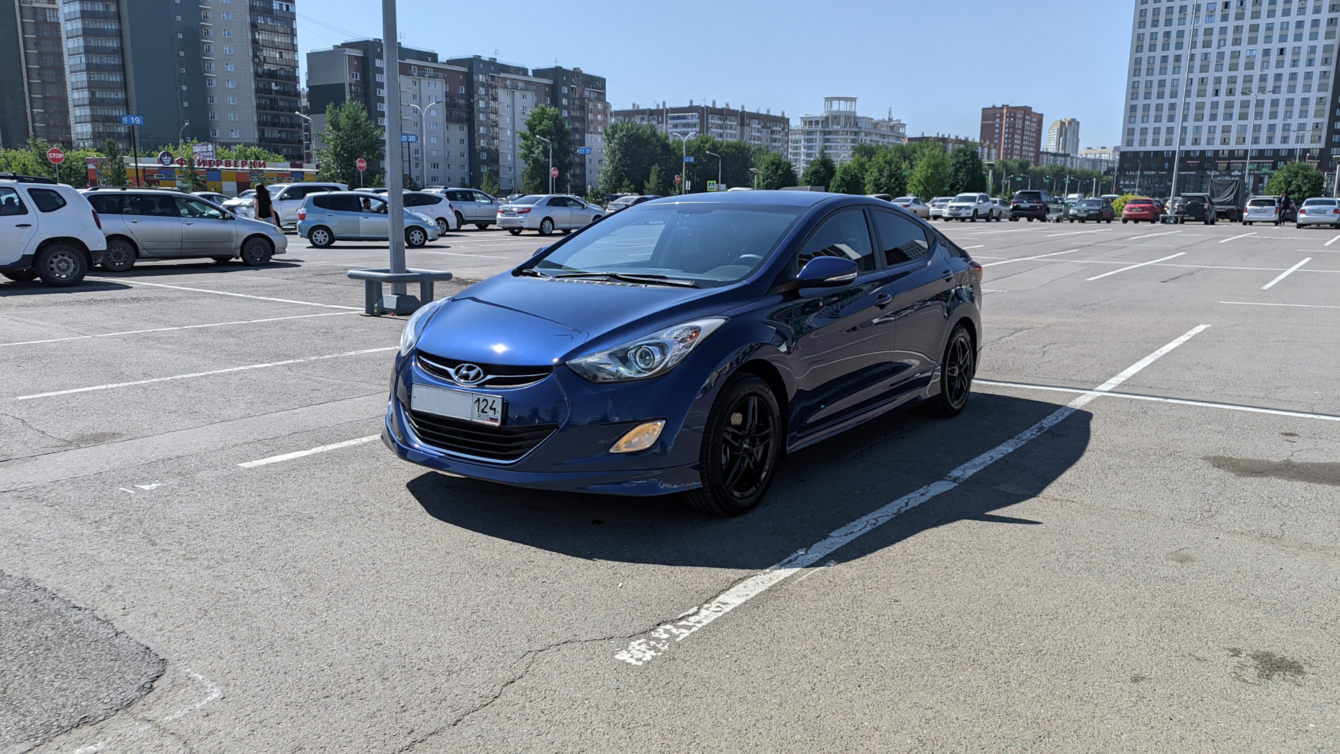 Hyundai Elantra (5G) 1.6 бензиновый 2012 | Синяя Atlantic blue на DRIVE2