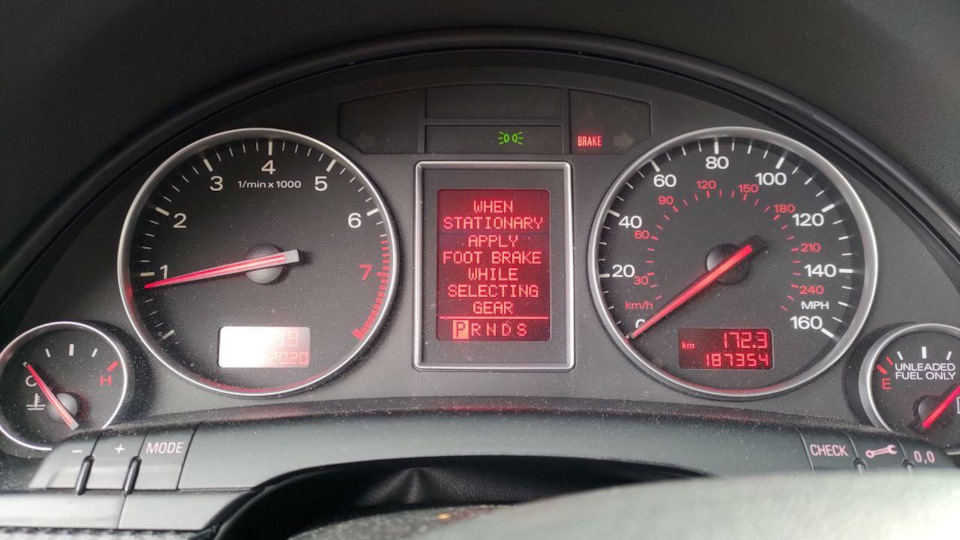 Поломка датчика положения коленвала — Audi A4 (B6), 1,8 л, 2002 года ...