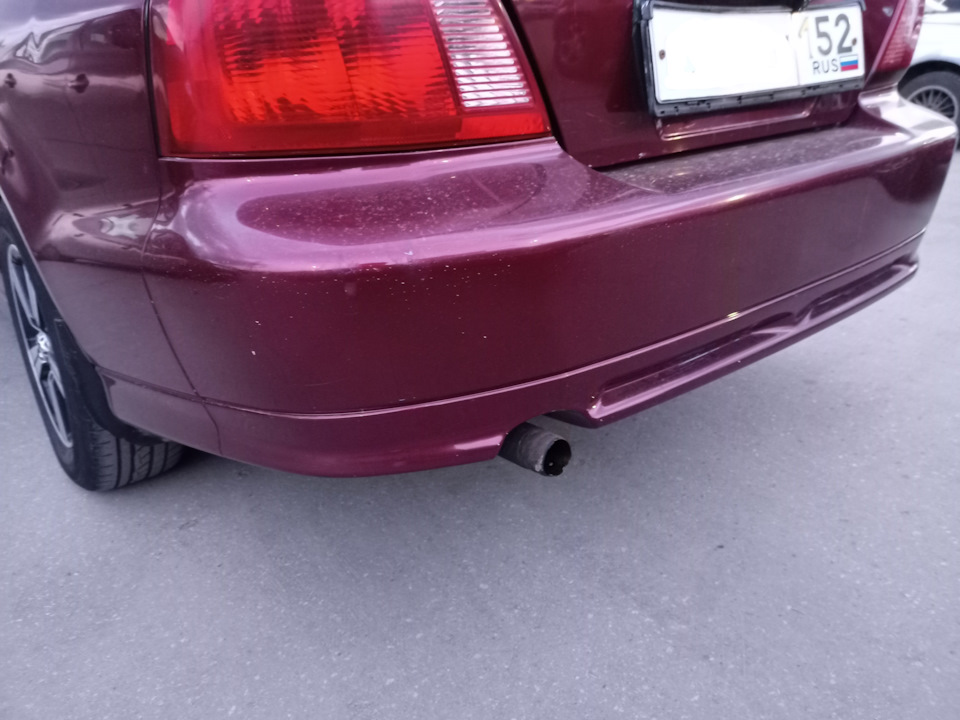 Насадка на глушитель — Mitsubishi Galant (8G), 2,4 л, 2002 года ...