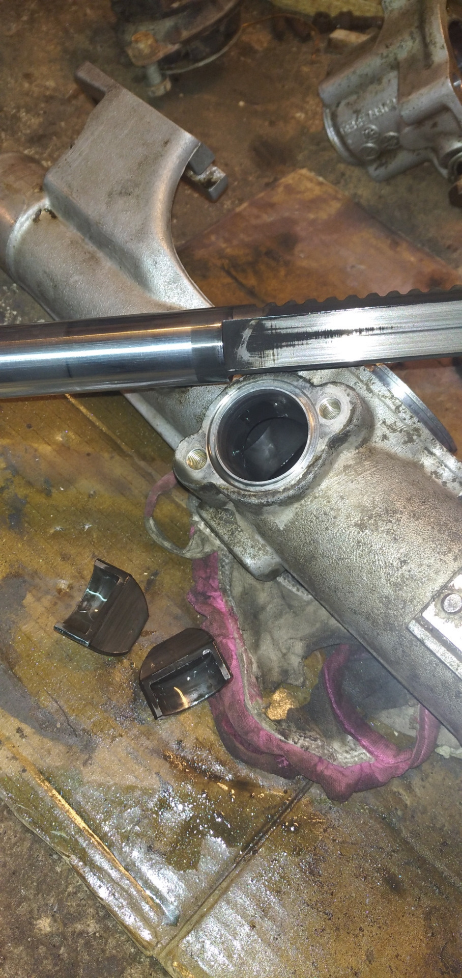 ТО 3 Ремонт рулевой рейки Ауди 80 б4 — Audi 80 (B4), 2,8 л, 1994 года ...