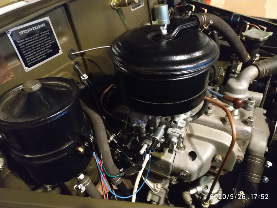 Газ-69. Установка карбюратора 4178. Регулировка — ГАЗ 69, 2,5 л, 1965 ...