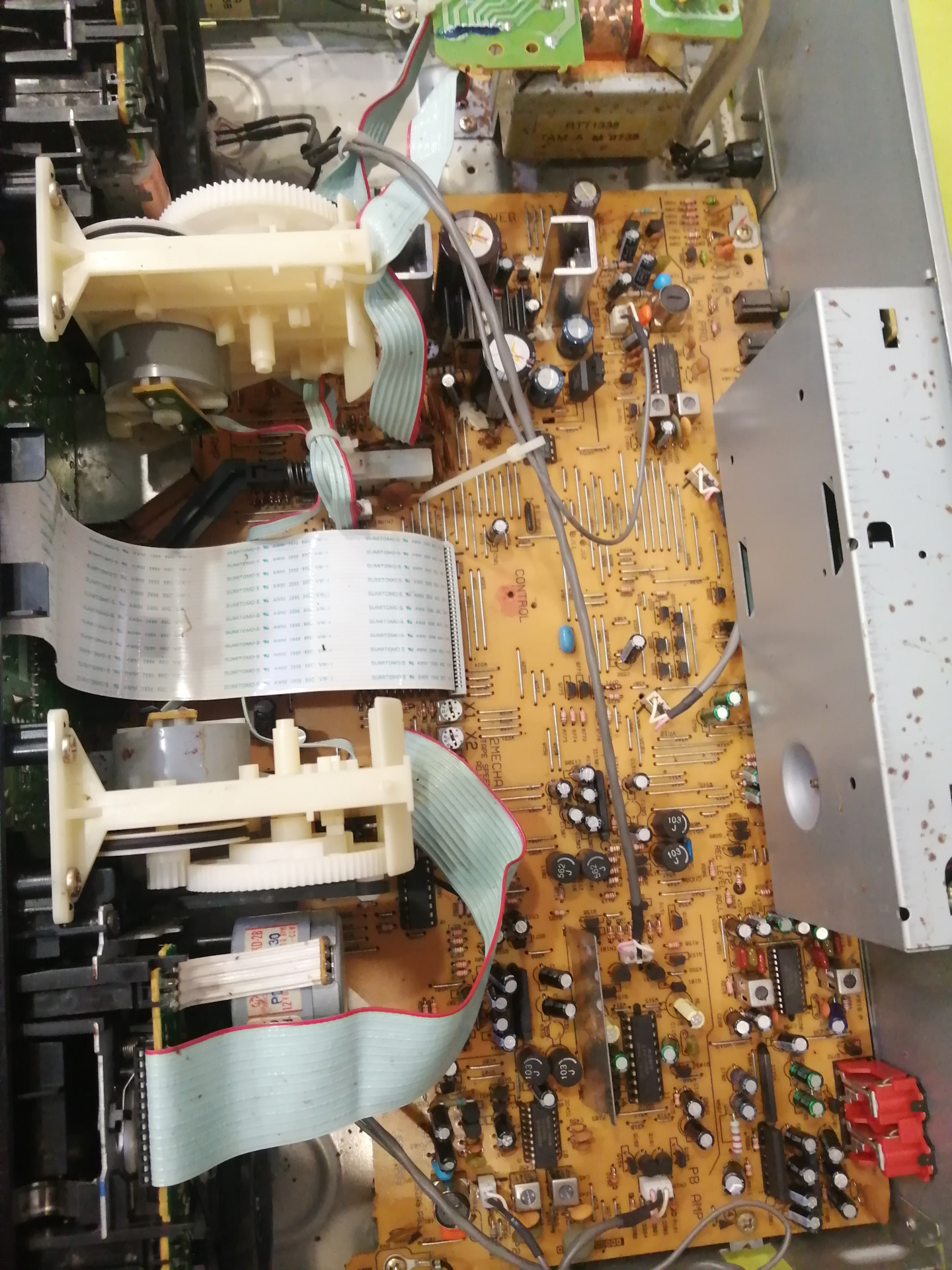 Кассетная дека pioneer ct-w420r. Panasonic nv-sd205. Onkyo a-820. Ремонт r s. Panasonic nv-p05r.