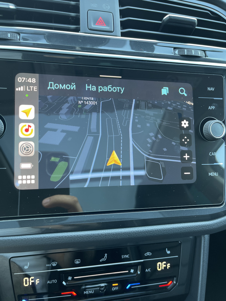 Яндекс навигатор в apple car play и android auto — Volkswagen Tiguan (2G),  2 л, 2021 года | другое | DRIVE2