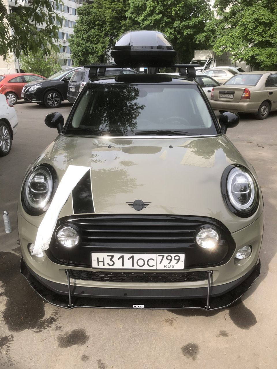 Полосы на капоте — MINI Cooper Mk III, 1,5 л, 2019 года | наблюдение |  DRIVE2