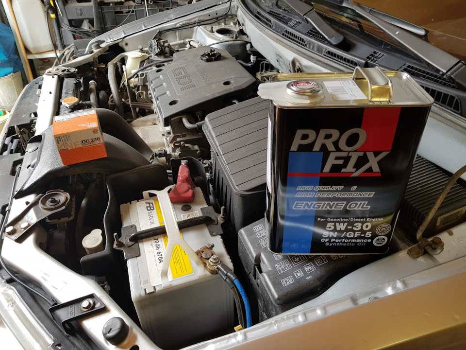 Масло Profix 5W30 — Mitsubishi Space Wagon (3G), 2,4 л, 2003 года ...