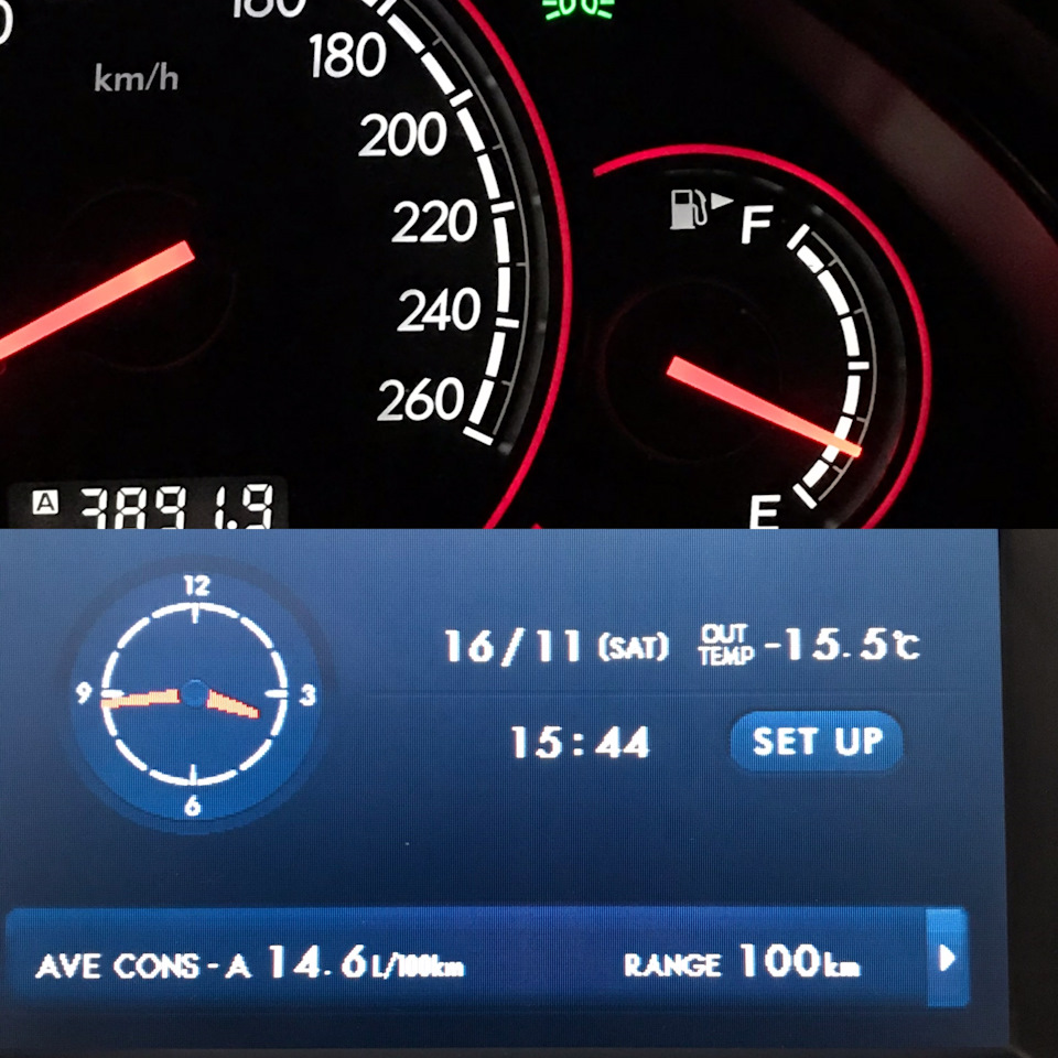 Разность показаний по топливу — Subaru Legacy (BL/BP), 3 л, 2004 года ...