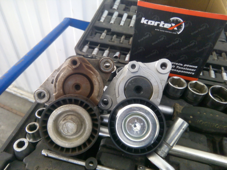 Старый и новый натяжители — Hyundai i40