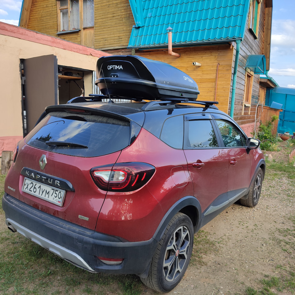 Багажник и бокс — Renault Kaptur (2016), 2 л, 2019 года | аксессуары ...