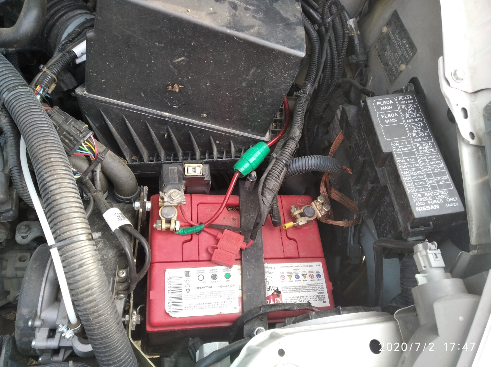 Serena c27 предохранитель сигнал Доп предохранители - Nissan Serena Mk II (C24), 2 л, 1999 года электроника DRIVE