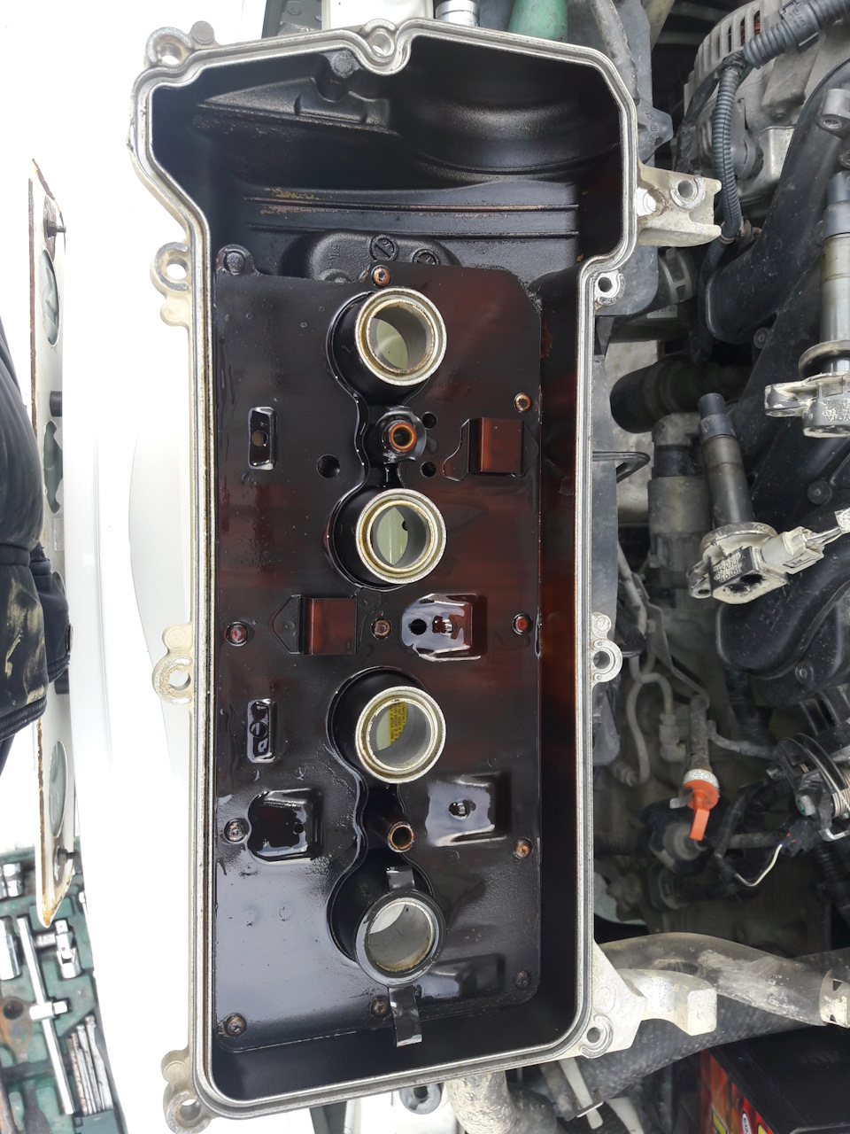 Промывка мотора Димексидом — Toyota Allex, 1,5 л, 2001 года | плановое ...