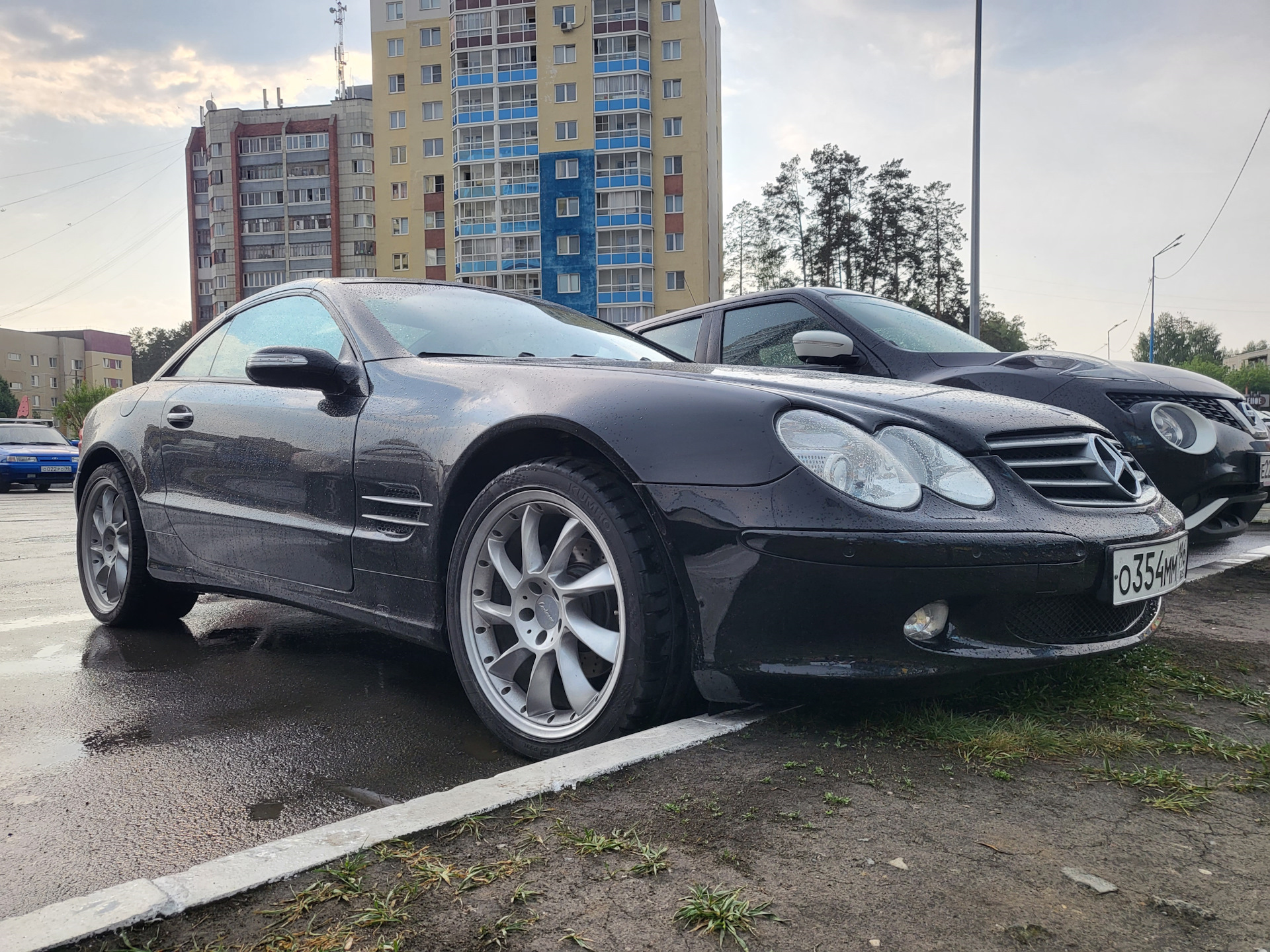 Интересный опыт в дождь без крыши ! — Mercedes-Benz SL-Class (R230), 3,7 л,  2004 года | наблюдение | DRIVE2