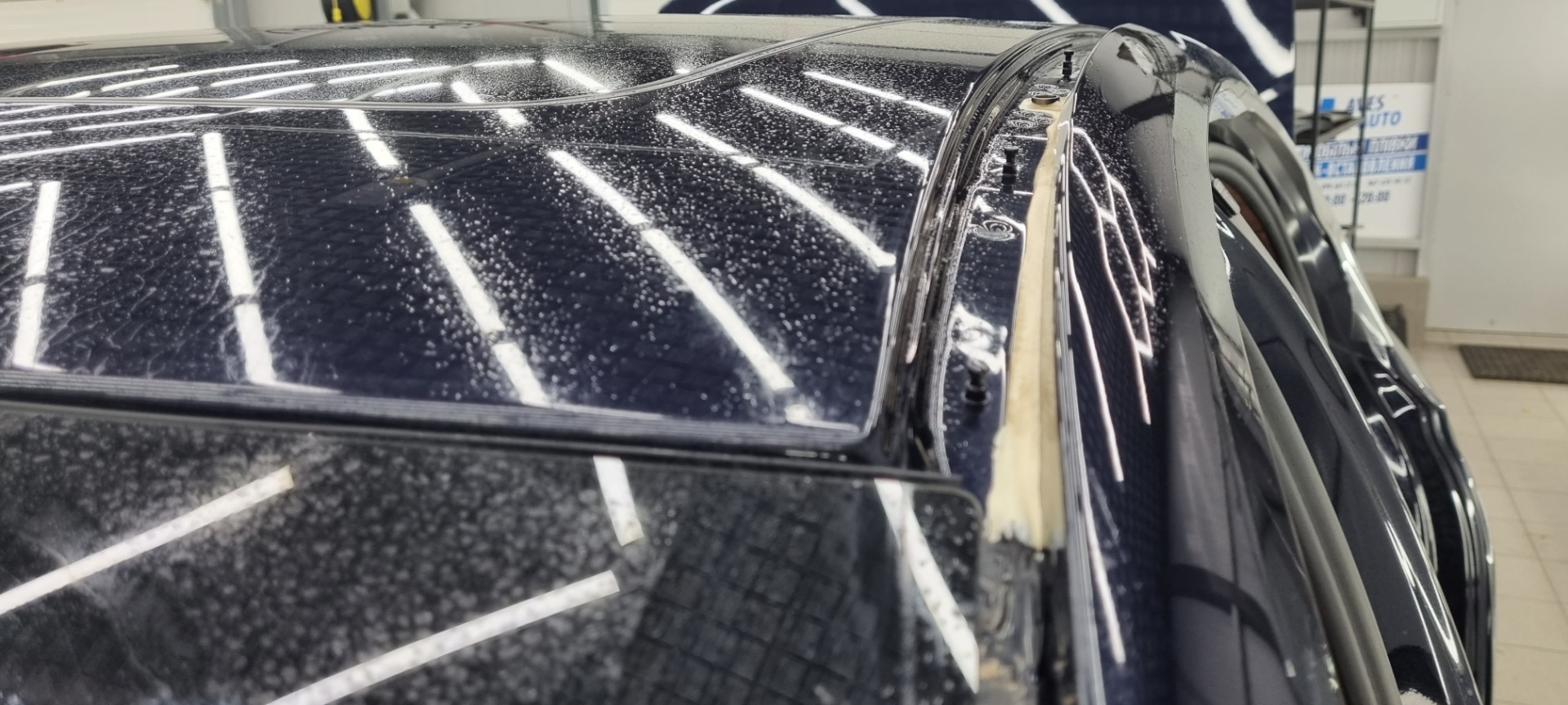 Поклейка всей машины в полиуретанновую плёнку плюс керамика — BMW 7 ...