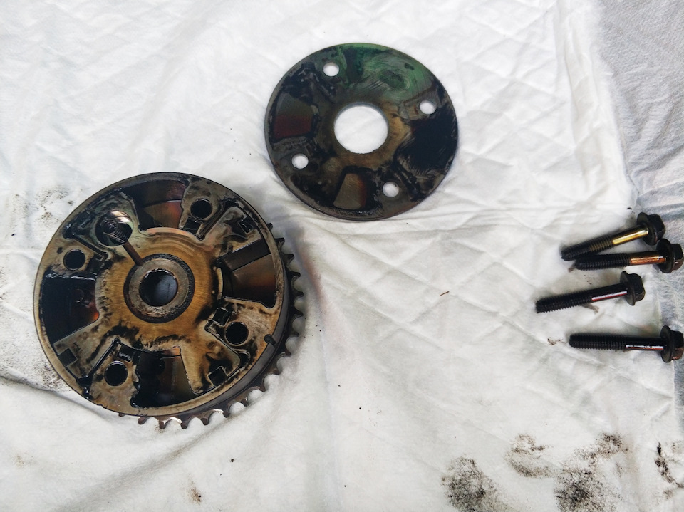 Капиталка 1zz: чистка муфты VVT-i — Pontiac Vibe (1G), 1,8 л, 2002 года ...