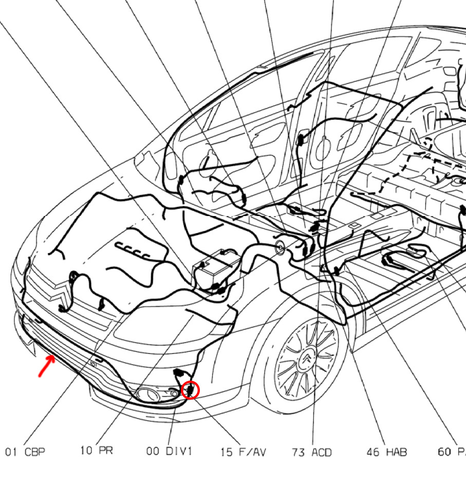 Восстановление проводки ПТФ, помогите разобраться — Citroen C4 (1G), 1,6 л,  2010 года | своими руками | DRIVE2