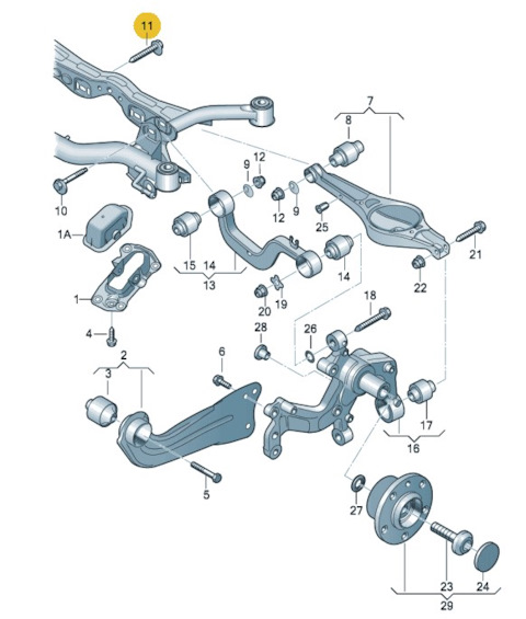 WHT000228 БОЛТ С ЭКСЦЕНТРИКОМ РЕМКОМПЛЕКТ. VAG | Запчасти на DRIVE2