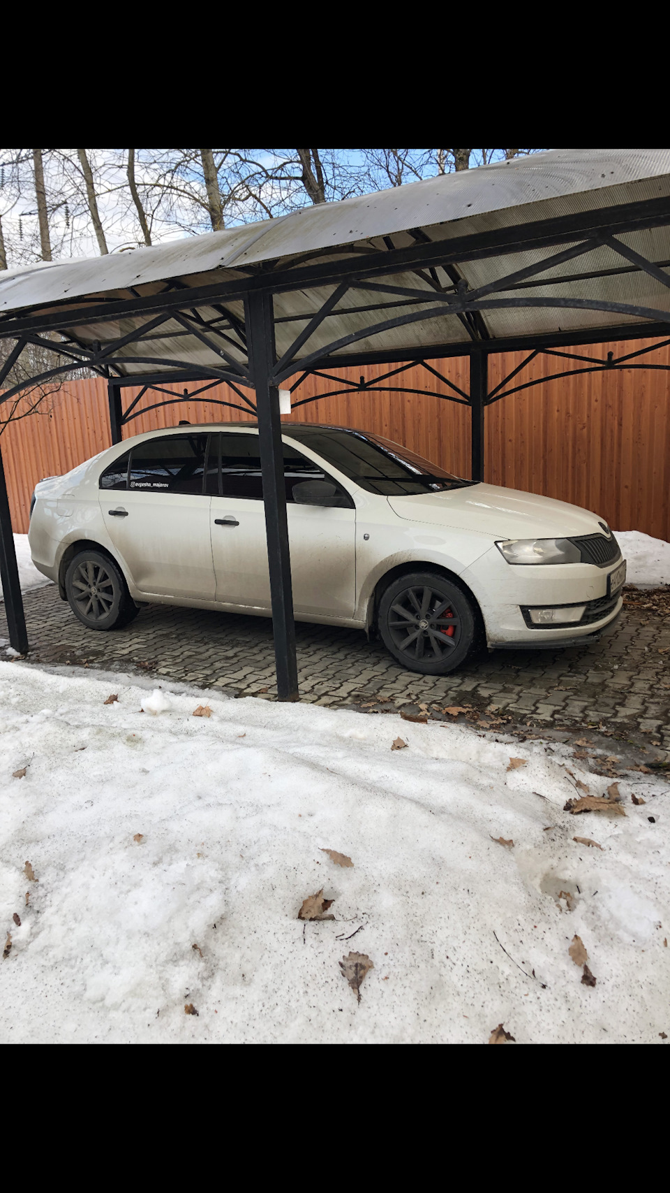 Занижение Технорессор -30 — Skoda Rapid (1G), 1,6 л, 2014 года | тюнинг |  DRIVE2