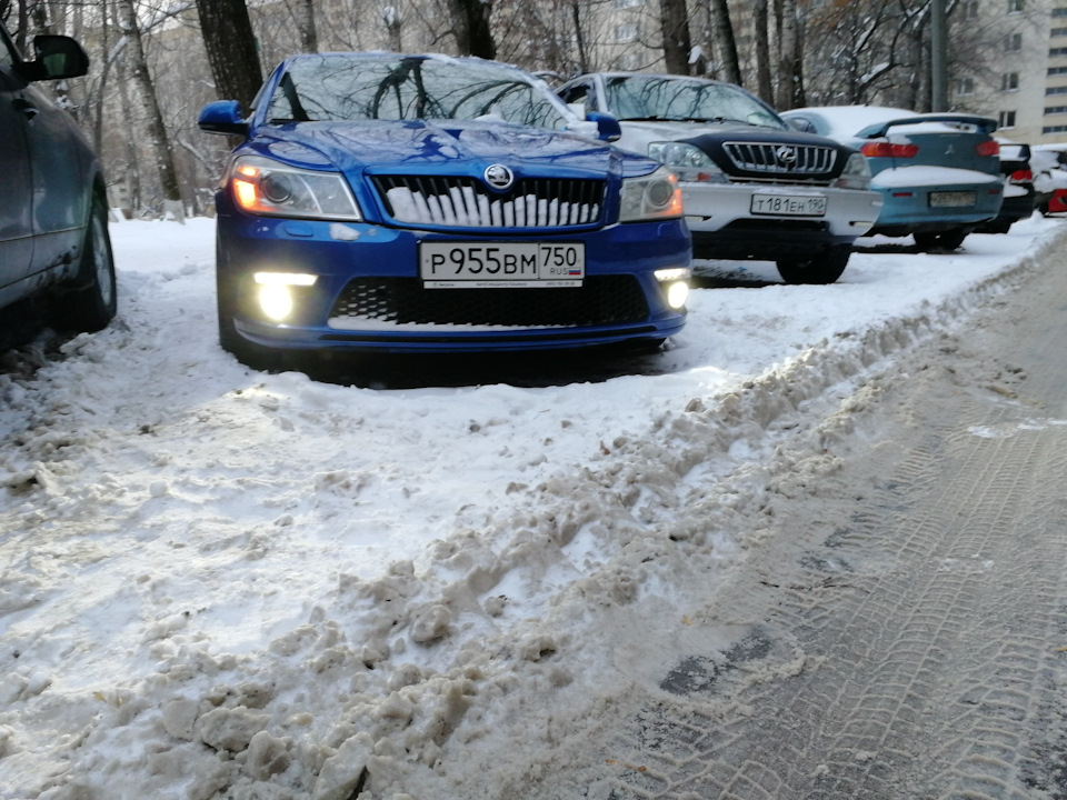 Туманки, Led лампы — Skoda Octavia RS A5 Mk2, 1,6 л, 2012 года | своими ...