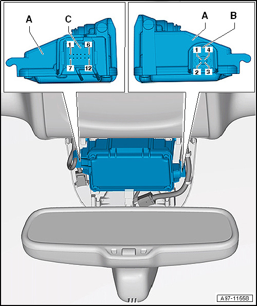 Камера дополнительных ассистенсов — Audi A6 (C7). Запчасти на фото: 1155B