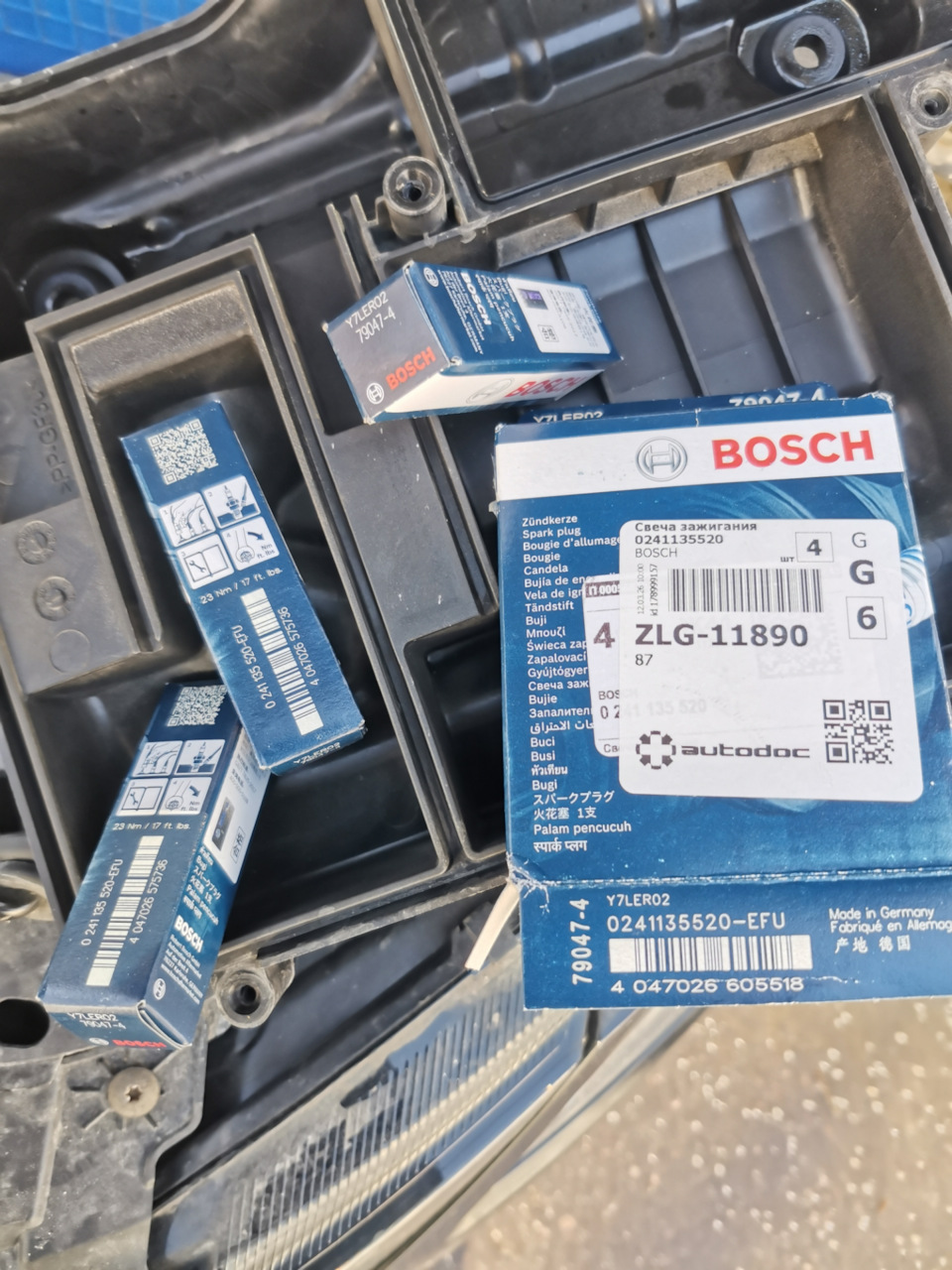 Фото в бортжурнале Skoda Octavia A7 Mk3. Запчасти на фото: Y7LER02, 0241135520, 790474