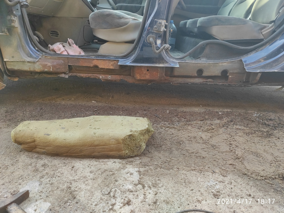 Замена порога на елки часть 3))) — DRIVE2