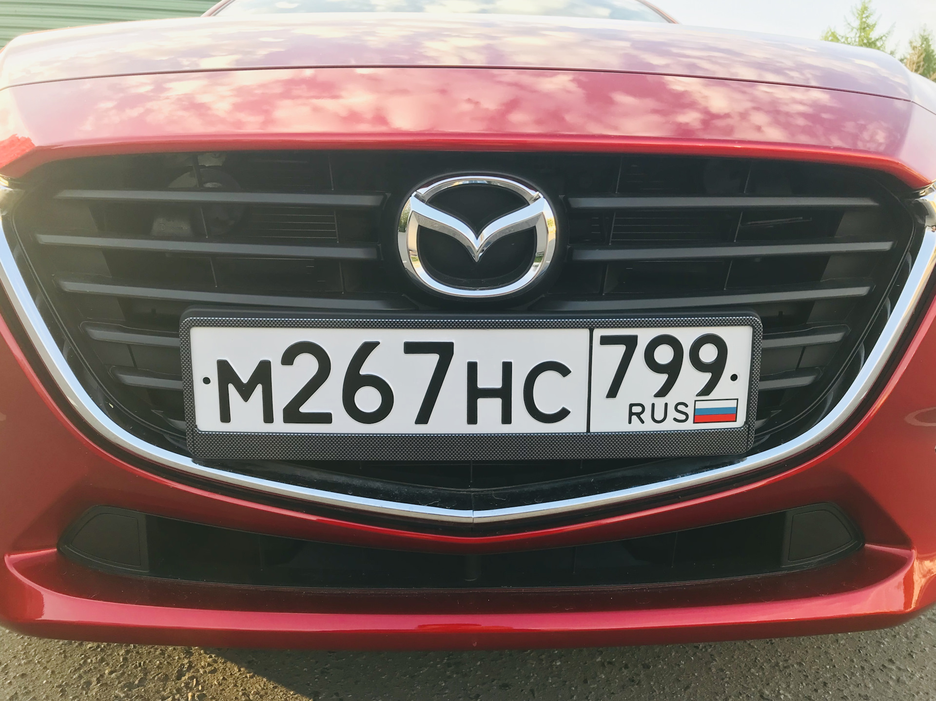 Новые рамки для номера — Mazda 3 (3G) BM, 1,5 л, 2018 года | аксессуары ...