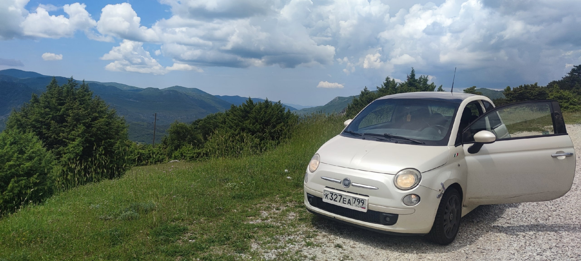 Длительное путешествие. — FIAT 500, 1,4 л, 2008 года | наблюдение | DRIVE2