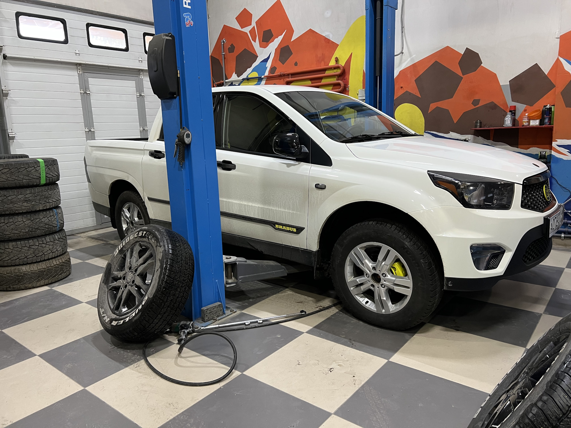 Новый комплект колес не подошел🤷‍♂️ — SsangYong Actyon Sports (2G), 2 л,  2012 года | колёсные диски | DRIVE2