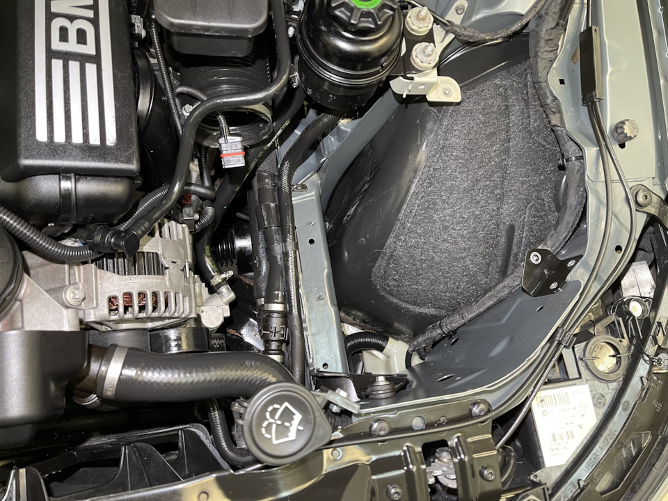 Мойка подкапотки — BMW 5 series (E60), 3 л, 2008 года | своими руками ...